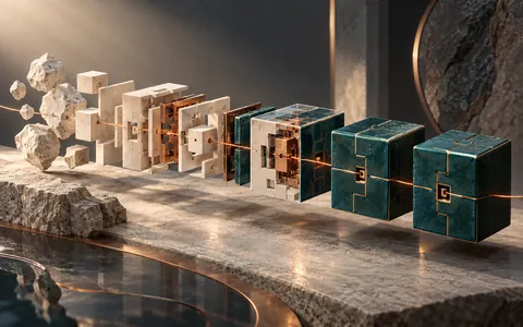 Conceptual illustration generated with ImageGen — The thread from source to artifact
