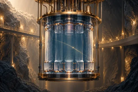 Conceptual editorial illustration for A Null Result with Structure: Exposure, Thresholds and Backgrounds in Dark-Matter Searches