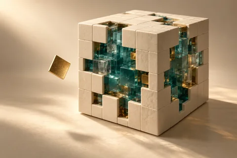 Conceptual editorial illustration for Reconstruction Is Not a Certificate of Semantic Understanding